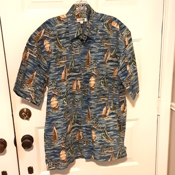 Vintage Pierre Cardin Men's Button Down Short Sleeve Shirt Size M - Picture 1 of 7